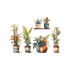 Decal dán tường sticker tranh dán tường có sẵn keo Mẫu hoa lá