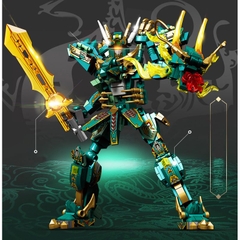[530 Chi tiết] Đồ chơi lắp ráp ROBOT kết hợp với Dragon ( có thể ráp rời ) chất liệu nhựa ABS cao cấp
