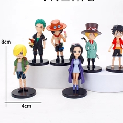 Set 6 mô hình one piece cướp biển chibi cute