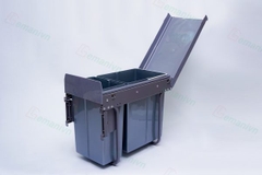 THÙNG RÁC ĐÔI GẮN CÁNH, RAY GIẢM CHẤN
