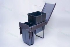 THÙNG RÁC ĐÔI GẮN CÁNH, RAY GIẢM CHẤN