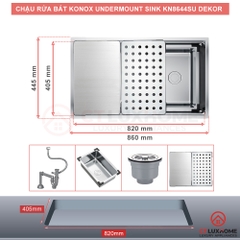 CHẬU RỬA INOX KN7644SU DEKOR