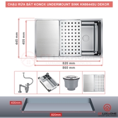 CHẬU RỬA INOX KN7644SU DEKOR