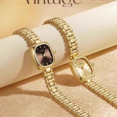 Đồng hồ vàng cho nữ 2025, thiết kế sang trọng, đồng hồ cơ cao cấp nữ, mẫu mới ấn tượng, tinh tế TS107250