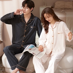 Set bộ đồ ngủ thun gân cao cấp thanh lịch sang trọng thu đông mới nhất D543240