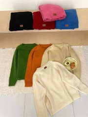 Áo len sweater tay dài màu trơn dể phối đồ xu hướng thu đông D420240