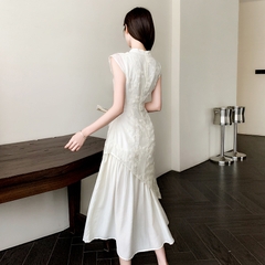 Đầm trắng voan phong cách Trung Hoa thanh lịch nhẹ nhàng khí chất tao nhã xu hướng hottrend  D167240