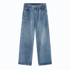 Quần Jean Nữ Ống Đứng Dáng Rộng Cạp Lưng Thun Co Giãn - 8 Màu Cổ Điển