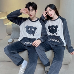 Set đồ nhung cao cấp đồ đôi dành cho mùa đông xu hướng D534240