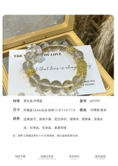 Vòng tay đá tự nhiên Aquamarine, Thạch Anh Xanh Bạc S925 Cao Cấp TS115240