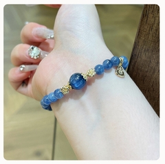Vòng tay đá tự nhiên Đá kyanite Bạc S925 Cao Cấp TS119240