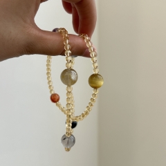 Vòng tay Wrap Bracelet đá tự nhiên ngũ sắc Cao Cấp TS116240