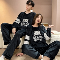 Set đồ nhung cao cấp đồ đôi dành cho mùa đông xu hướng D534240