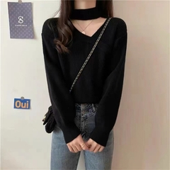 Áo khoác len dệt kim màu xám đính cúc thanh lịch nhẹ nhàng xu hướng thu đông D357240
