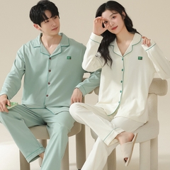 Set bộ đồ ngủ thun gân cao cấp thanh lịch sang trọng thu đông mới nhất D543240