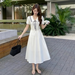 Đầm dài ren cổ búp bê phong cách Hàn nữ tính B582