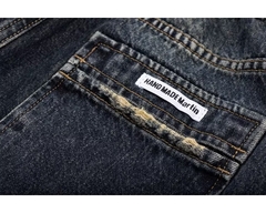 Quần jeans ống rộng cap cao chun dáng suông phong cách cổ điển QJ024250