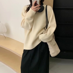 Áo len sweater tay dài màu trơn dể phối đồ xu hướng thu đông D420240