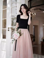 Đầm phối lưới phong cách ballet Pháp B116