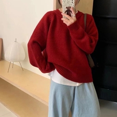 Áo len sweater tay dài màu trơn dể phối đồ xu hướng thu đông D420240