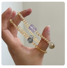 Vòng tay Wrap Bracelet đá tự nhiên ngũ sắc Cao Cấp TS116240