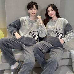 Set đồ nhung cao cấp đồ đôi dành cho mùa đông xu hướng D534240