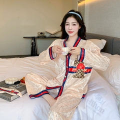 Đồ ngủ Pijama nhung kim cương ​​​​​​sang chảnh mùa thu đông DN415240