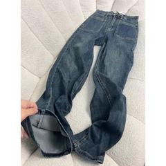 Quần jean cạp cao ống suông dáng dài ( có kèm lót nhung) QJ199240