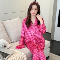 Đồ ngủ Pijama nhung kim cương ​​​​​​sang chảnh mùa thu đông DN415240