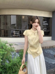 Set 2 món tân trung hoa: Áo + Chân váy A201