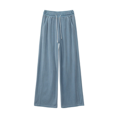 Quần Bò Tencel Nữ Ống Rộng Cạp Cao Dáng Suông - Chất Lyocell Mỏng Mát, Rũ Đẹp Tôn Dáng