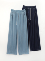 Quần Bò Tencel Nữ Ống Rộng Cạp Cao Dáng Suông - Chất Lyocell Mỏng Mát, Rũ Đẹp Tôn Dáng