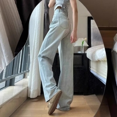  Quần jean cạp cao ống suông dáng dài QJ183240