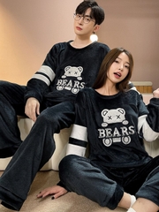 Set đồ nhung cao cấp đồ đôi dành cho mùa đông xu hướng D534240