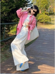 Set áo sơ mi thời trang đường phố cao cấp và áo sơ mi phong cách Hong Kong trẻ trung, mùa xuân D116250