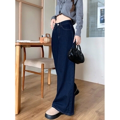 Quần jeans ống rộng cạp cao tôn dáng, phù hợp cho người thấp Quảng Châu Xiny QJ054250