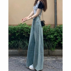 Quần jeans ống rộng retro nữ, cạp cao, phong cách mới cho mùa xuân Quảng Châu QJ061250
