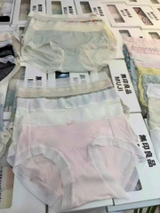 Combo 4 quần lót nữ Muji xuất Nhật kháng khuẩn, chất cotton không viền, thoáng khí, co giãn thoải mái QL001250