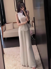 Set vest không tay kèm quần dài phong cách nhẹ nhàng, trưởng thành D157250