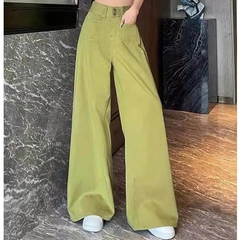 Quần Jeans Xuân 2025 – Cạp Cao, Ống Rộng Phong Cách Hàn Quốc QJ110250