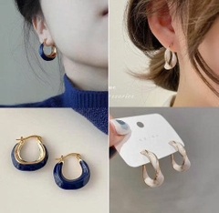 Hoa tai retro xanh Klein phong cách Pháp | Khí chất cao cấp, thiết kế niche – Xu hướng thu đông 2023 TS117250