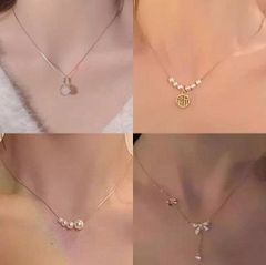 DÂY CHUYỀN MẶT ĐÁ MÃ NÃO TRẮNG – THANH LỊCH & TINH TẾ TS122250