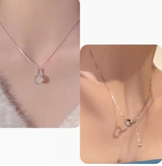 DÂY CHUYỀN MẶT ĐÁ MÃ NÃO TRẮNG – THANH LỊCH & TINH TẾ TS122250