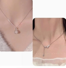 DÂY CHUYỀN MẶT ĐÁ MÃ NÃO TRẮNG – THANH LỊCH & TINH TẾ TS122250