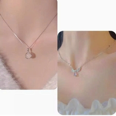 DÂY CHUYỀN MẶT ĐÁ MÃ NÃO TRẮNG – THANH LỊCH & TINH TẾ TS122250
