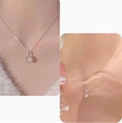 DÂY CHUYỀN MẶT ĐÁ MÃ NÃO TRẮNG – THANH LỊCH & TINH TẾ TS122250