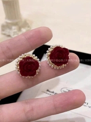 HOA TAI NHUNG ĐỎ “HOA” – RỰC RỠ TS123250