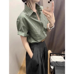 Set bộ đồ công sở 2 mảnh quần ống rộng phong cách retro nhẹ nhàng – Hè 2025 D229250