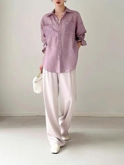 Áo Sơ Mi Lyocell Tencel 2025 – Áo Kiểu Dáng Thanh Lịch Cho Nữ D193250