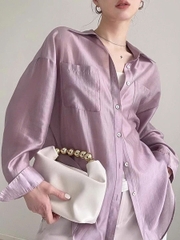 Áo Sơ Mi Lyocell Tencel 2025 – Áo Kiểu Dáng Thanh Lịch Cho Nữ D193250